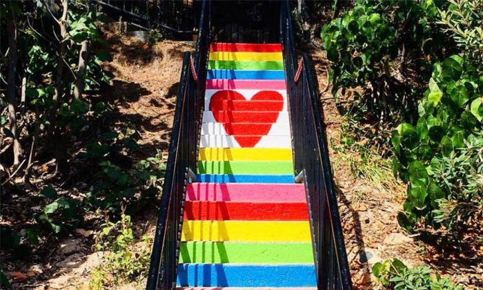 Rainbow steps